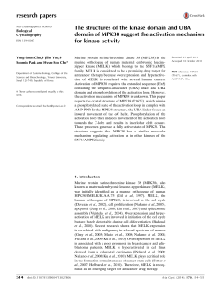 The structures of the kinase domain and UBA