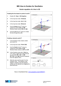 How to the vector equation of a line in 3D