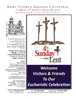 March 26, 2017 - Saint Thomas Aquinas Cathedral