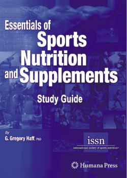 Essentials of Sports Nutrition Study Guide