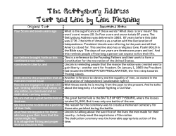 Four Score and seven years ago What is the significance of these