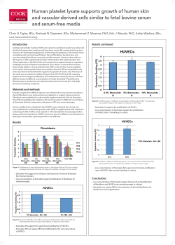 Human platelet lysate supports growth of human