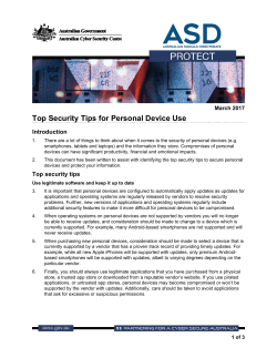 Top Security Tips for Personal Device Use