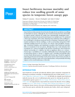 Insect herbivores increase mortality and reduce tree