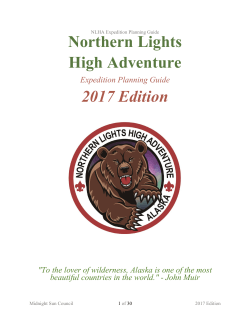Northern Lights High Adventure 2017 Edition