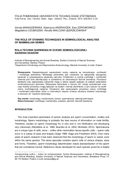 FOLIA POMERANAE UNIVERSITATIS TECHNOLOGIAE