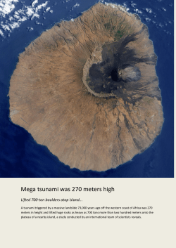 Mega tsunami was 270 meters high