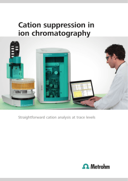 Cation suppression in ion chromatography