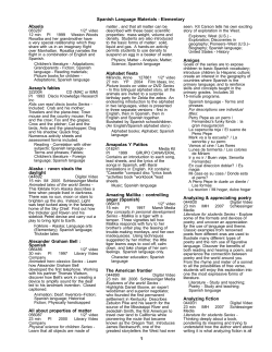 Spanish Language Materials - Elementary Abuela Aesop`s fables