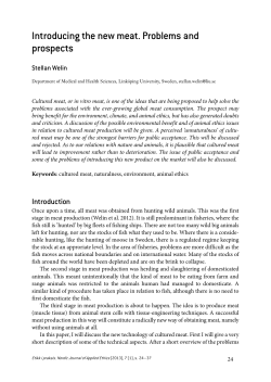 Introducing the new meat. Problems and prospects