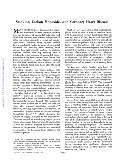 Smoking, Carbon Monoxide, and Coronary Heart Disease