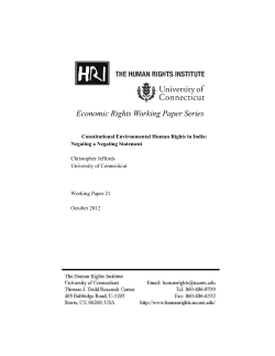 Economic Rights Working Paper Series