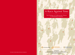 A Race Against Time - The Earth Institute