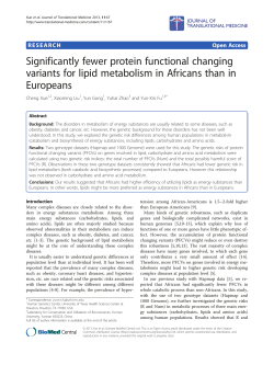 Significantly fewer protein functional changing variants for lipid