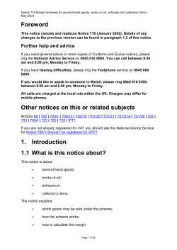 Margin schemes for second-hand goods, works or art