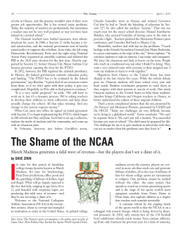 The Shame of the NCAA - Paying College Athletes