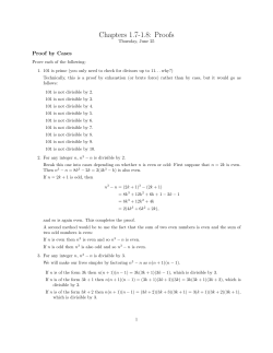 Chapters 1.7-1.8: Proofs