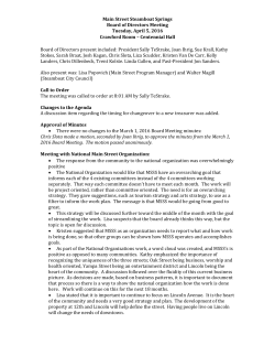 2016-04-05 MSSS BofD meeting minutes