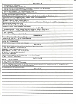 Science (Class IX) 1. Define Nucleus and Its functions. 2. Cell is the
