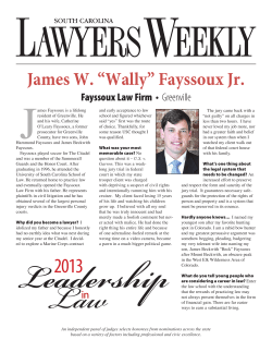 James W. &ldquo;Wally&rdquo; Fayssoux Jr.