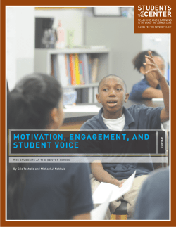 motivation, engagement, and student voice