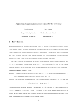 Approximating minimum cost connectivity problems