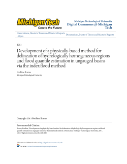 Development of a physically-based method for delineation of