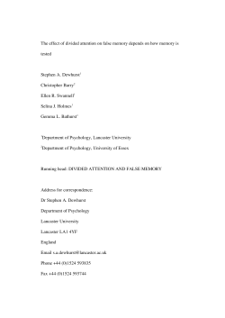 The effect of divided attention on false memory depends on how