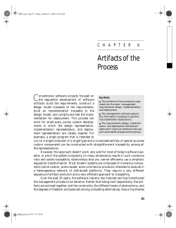 Artifacts of the Process