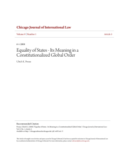 Equality of States - Its Meaning in a