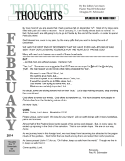 February 2014 - The Word Today