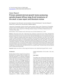 Case Report Primary platelet-derived growth factor