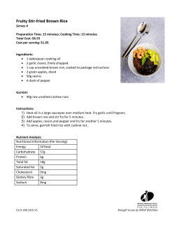 Fruity Stir-fried Brown Rice (English)