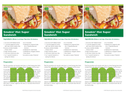 Smokin` Hot Super Sandwich Smokin` H Sandwich