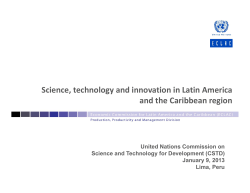 Science, technology and innovation in Latin America and