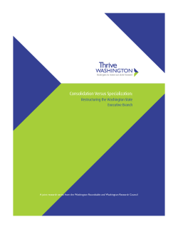Consolidation Versus Specialization
