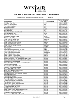 product bar coding using ean-13 standard