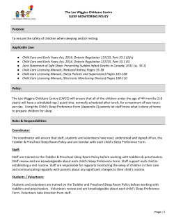 Sleep Monitoring and Visual Checklist