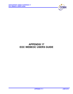 Emergency Support Function Format