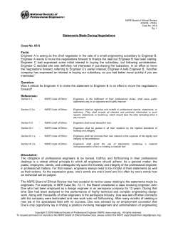 Statements Made During Negotiations Case No. 05