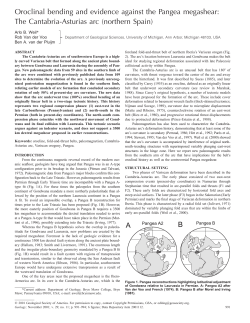 Oroclinal bending and evidence against the Pangea