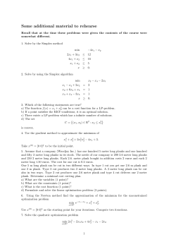 Some additional material to rehearse