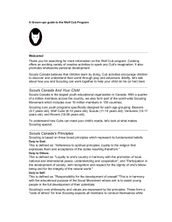 Parent Guide - Cub Scouts