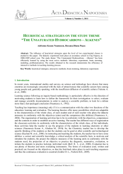 heuristical strategies on the study theme