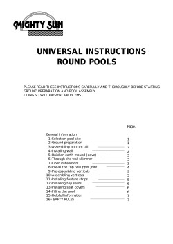 universal instructions round pools