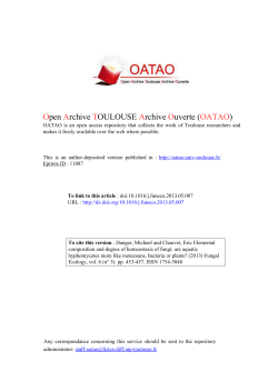 Elemental composition and degree of homeostasis of fungi