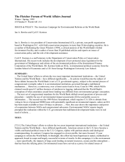 The Fletcher Forum of World Affairs Journal