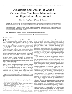 Evaluation and Design of Online Cooperative Feedback