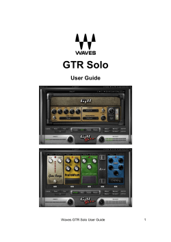 GTR Solo User Manual