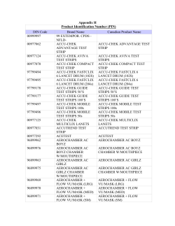 Appendix H Product Identification Number (PIN) DIN Code Brand